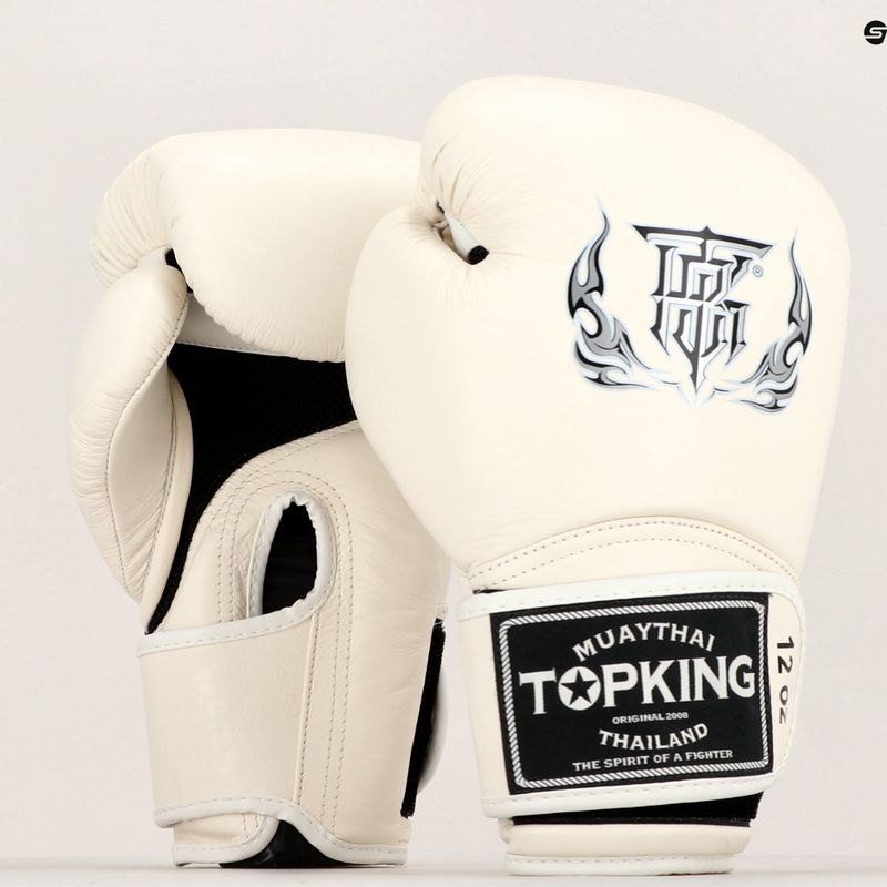 Рукавиці боксерські Top King Muay Thai Super Air white 6