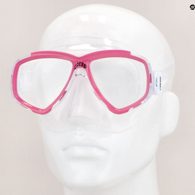 Маска для дайвінгу Cressi Perla clear/pink 8
