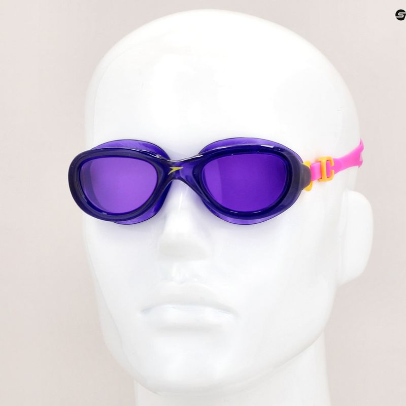 Окуляри для плавання дитячі Speedo Futura Classic Junior ecstatic pink/violet 10