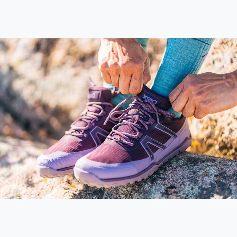 Кросівки barefoot жіночі Xero Shoes Scrambler Trail Low WP Plum perfect/sage purple 15