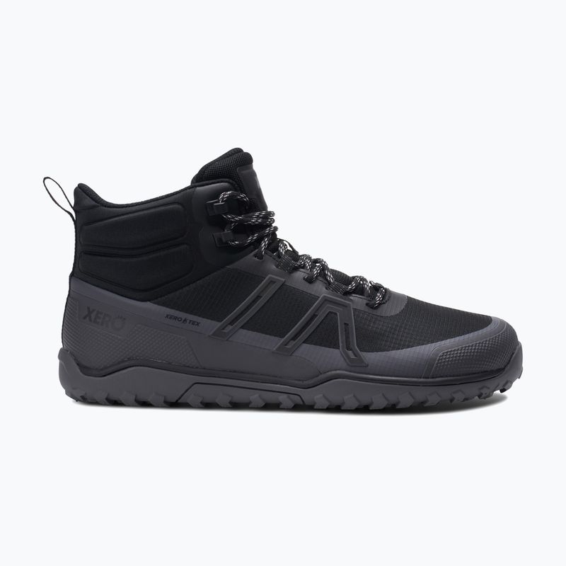 Кросівки barefoot чоловічі Xero Shoes Scrambler Trail Mid WP black/asphalt 8