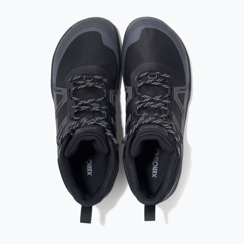 Кросівки barefoot чоловічі Xero Shoes Scrambler Trail Mid WP black/asphalt 12