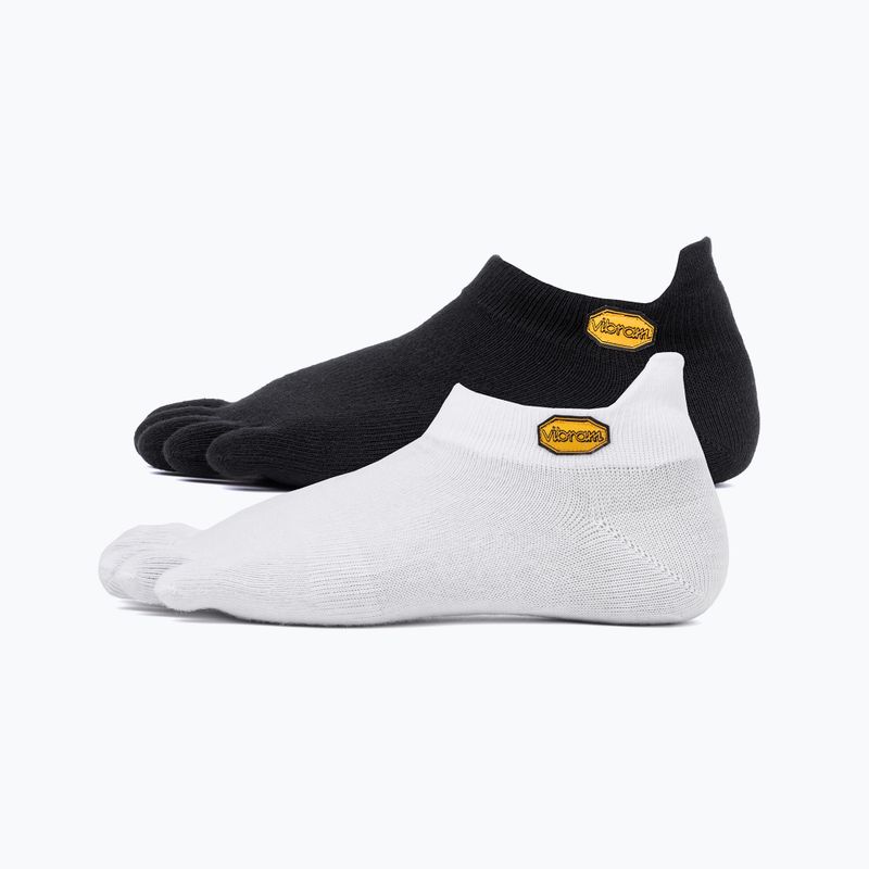 Шкарпетки Vibram Fivefingers Athletic No-Show 2 пари чорно-білі S15N12PS 7