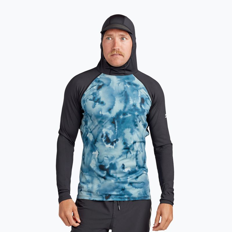 Лонгслів для плавання чоловічий Dakine Hd Snug Fit Rashguard Hoodie indigogo print 3