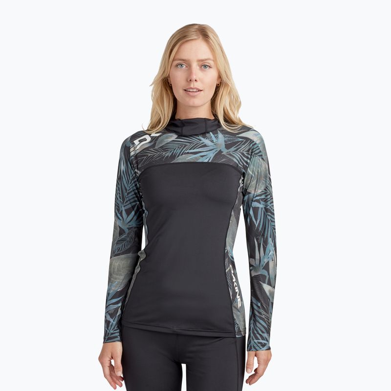 Лонгслів для плавання жіночий Dakine Hd Snug Fit Rashguard Hoodie nahele print