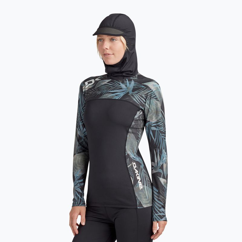 Лонгслів для плавання жіночий Dakine Hd Snug Fit Rashguard Hoodie nahele print 3