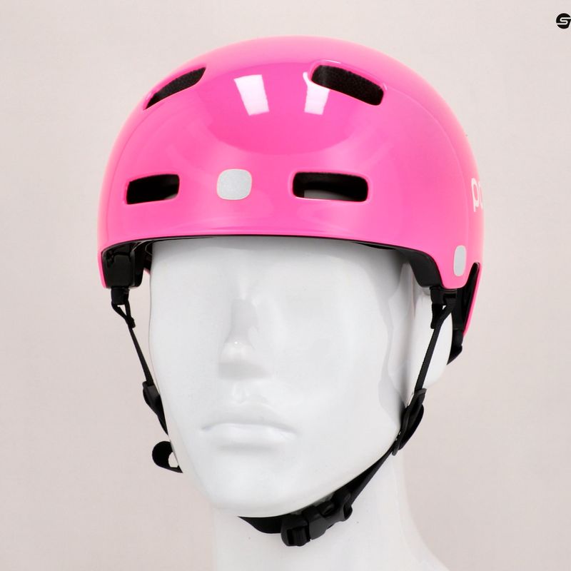 Шолом велосипедний дитячий POC POCito Crane MIPS fluorescent pink 9