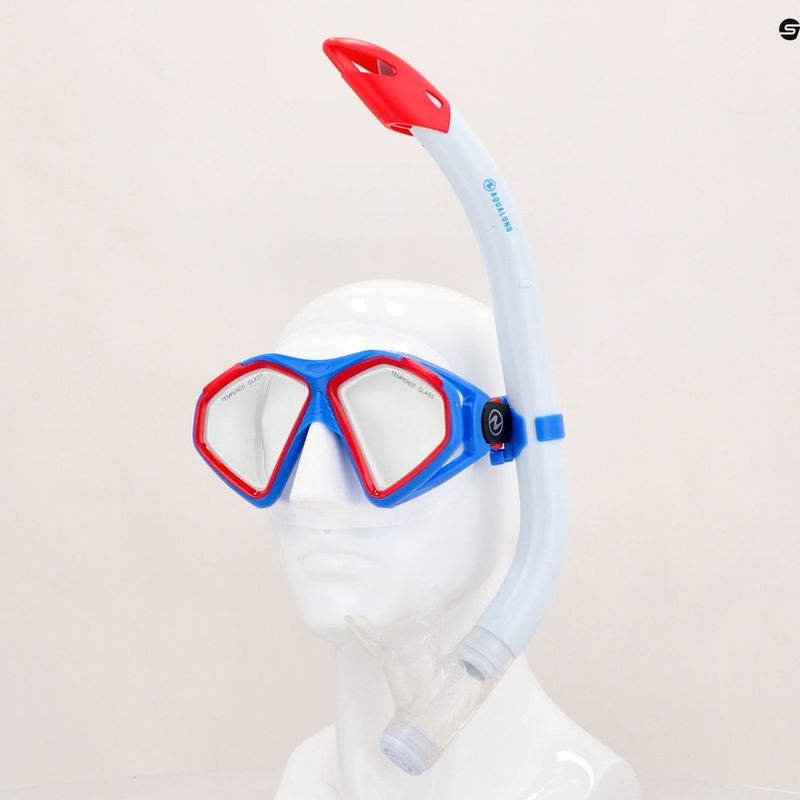 Набір для снорклінгу Aqualung Hawkeye Combo white/blue/red 13