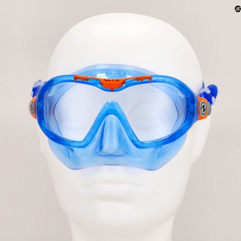 Маска для снорклінгу дитяча Aqualung Mix blue/orange 7