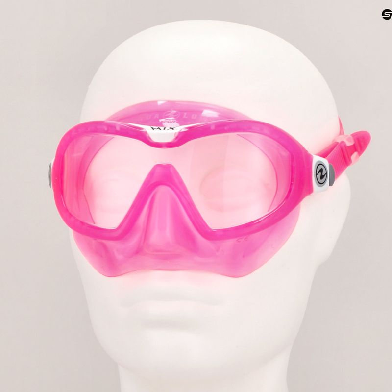 Маска для снорклінгу дитяча Aqualung Mix pink/white 7