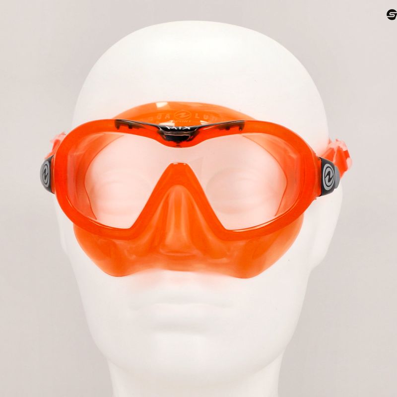 Маска для снорклінгу дитяча Aqualung Mix orange/black 7