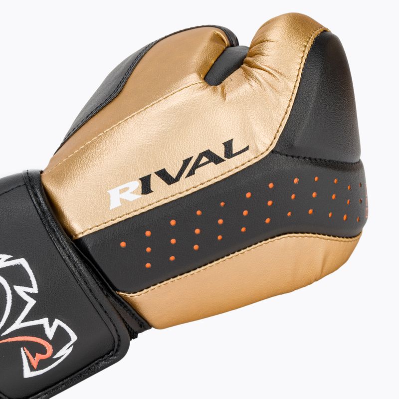 Рукавиці боксерські Rival RB10 Intelli-Shock Bag black/gold 5