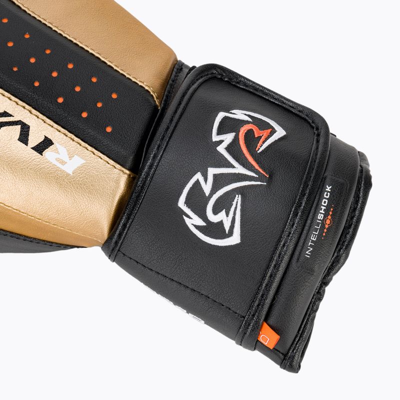 Рукавиці боксерські Rival RB10 Intelli-Shock Bag black/gold 6