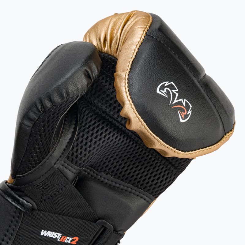 Рукавиці боксерські Rival RB10 Intelli-Shock Bag black/gold 7