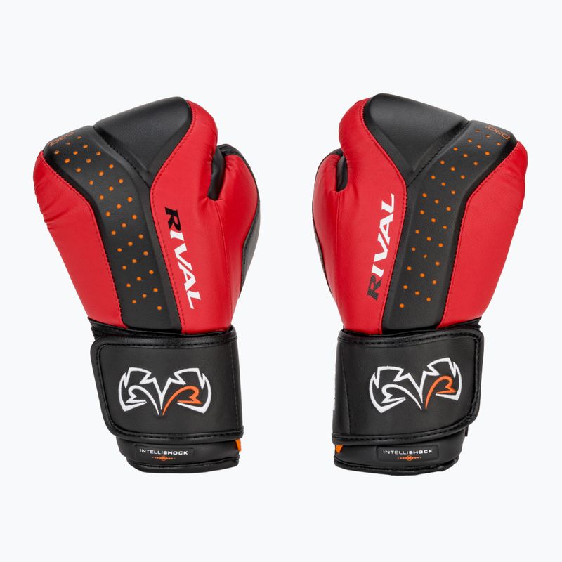 Рукавиці боксерські Rival RB10 Intelli-Shock Bag black/red 2