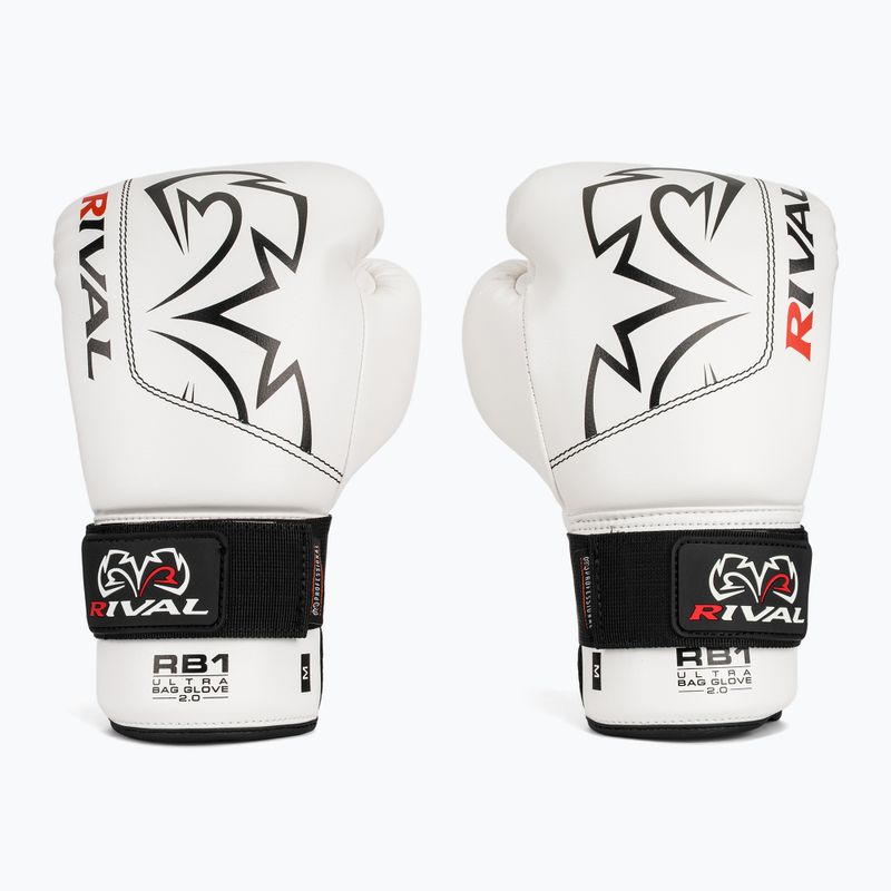 Рукавиці боксерські Rival RB1 Ultra Bag 2.0 white 2