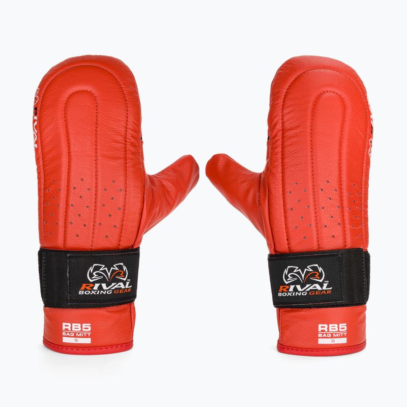 Рукавиці боксерські Rival RB5 Bag Mitts red 2