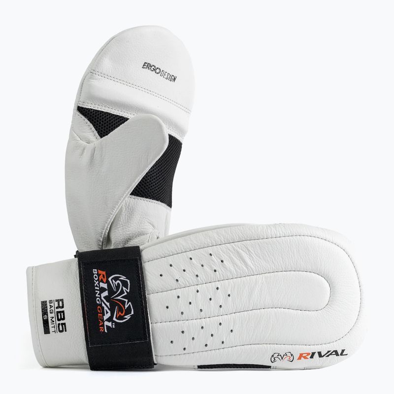 Рукавиці боксерські Rival RB5 Bag Mitts white/black 2