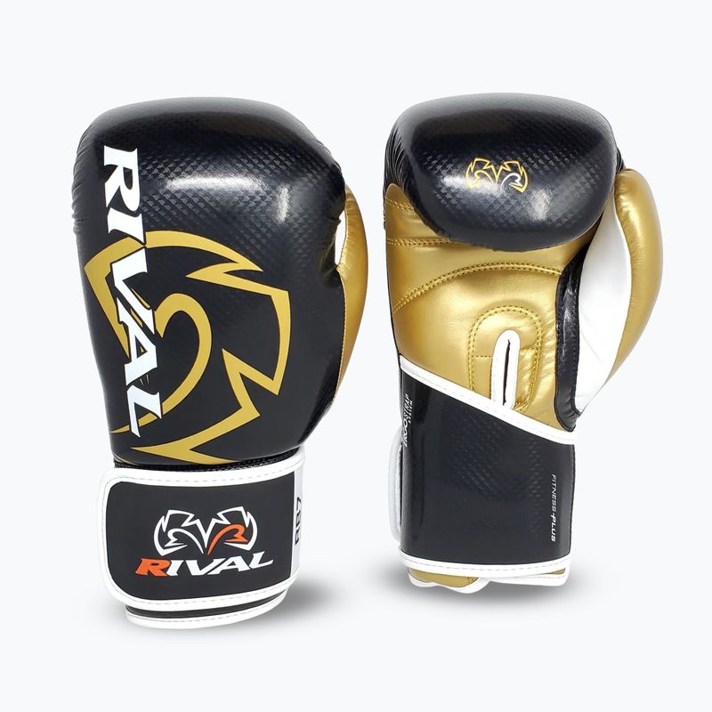 Рукавиці боксерські Rival RB7 Fitness Plus Bag black/gold