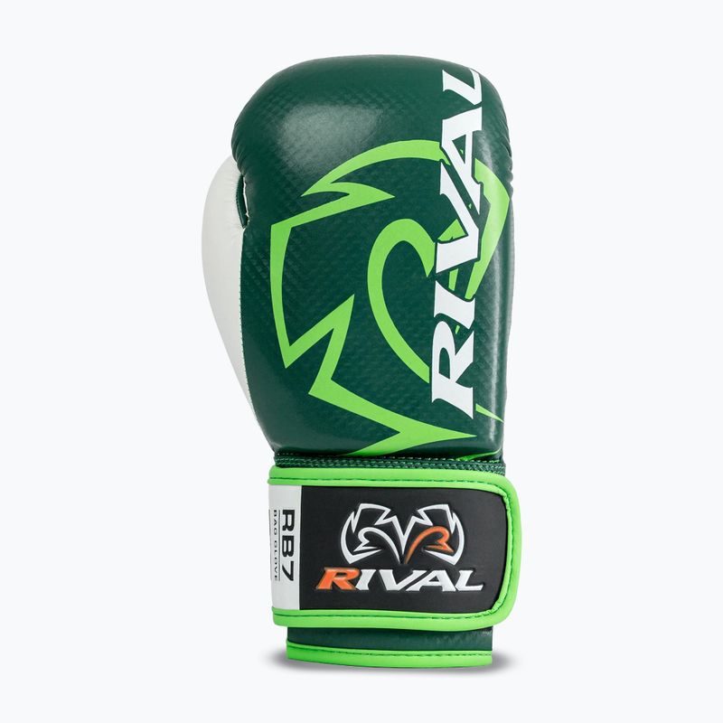 Боксерські рукавиці Rival RB7 Fitness Plus Bag green/white 3