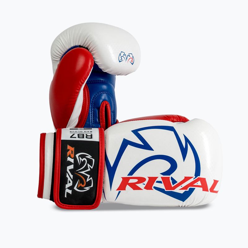Рукавиці боксерські Rival RB7 Fitness Plus Bag white/blue 2