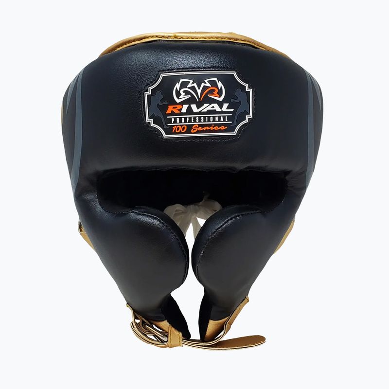 Шолом боксерський Rival RHG100 Professional Headgear black/gold 2