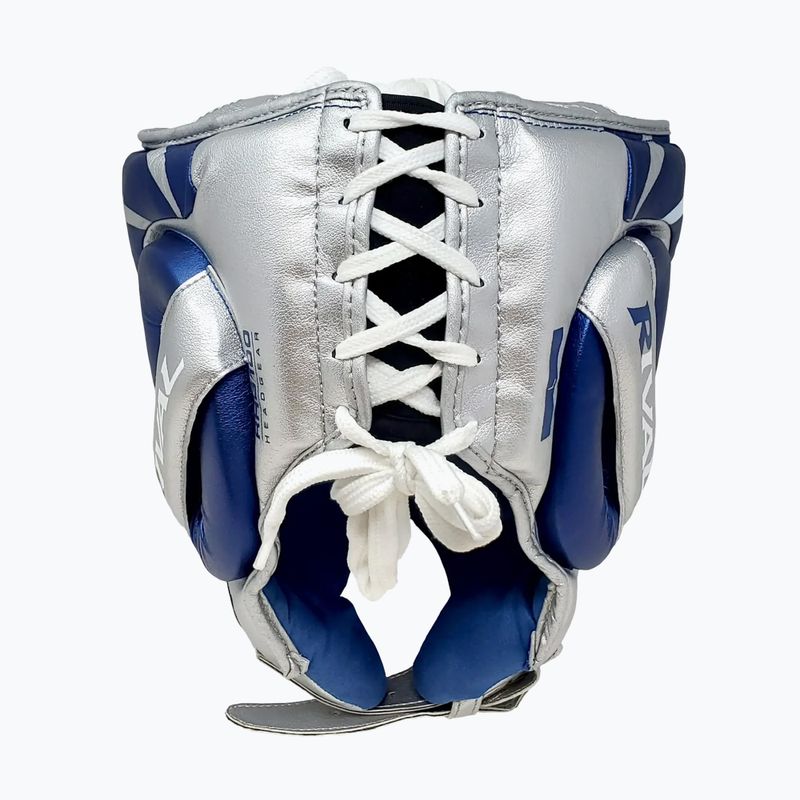 Шолом боксерський Rival RHG100 Professional Headgear blue/silver 3