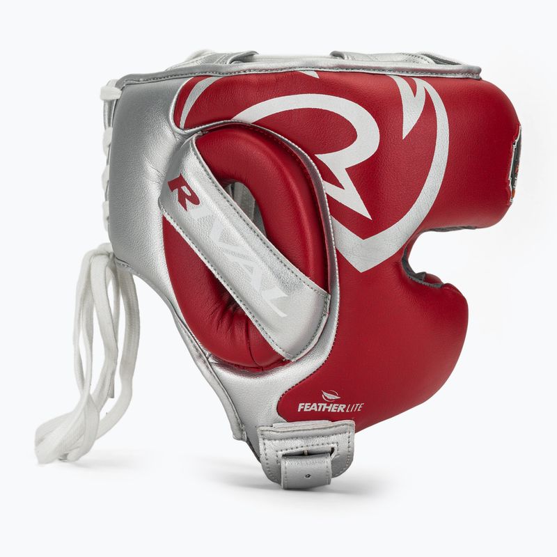 Шолом боксерський Rival RHG100 Professional Headgear red/silver 2