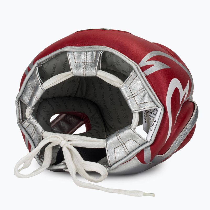 Шолом боксерський Rival RHG100 Professional Headgear red/silver/grey 6