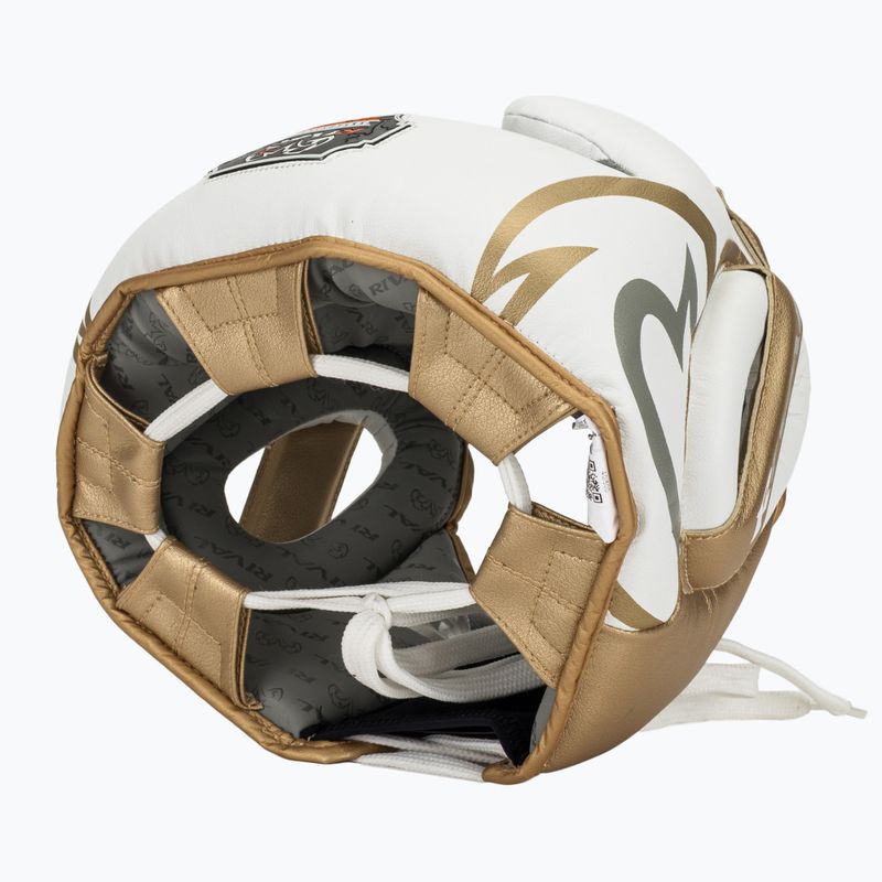 Шолом боксерський Rival RHG100 Professional Headgear white/gold 6