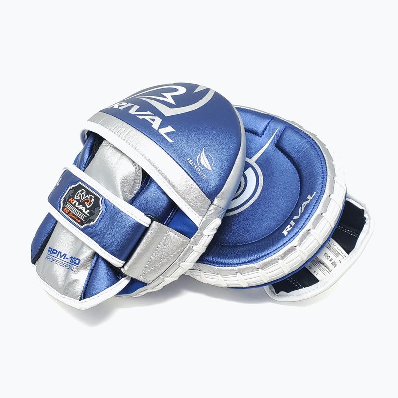 Лапи для тренувань тренерські Rival Professional Punch Mitts blue/silver 3