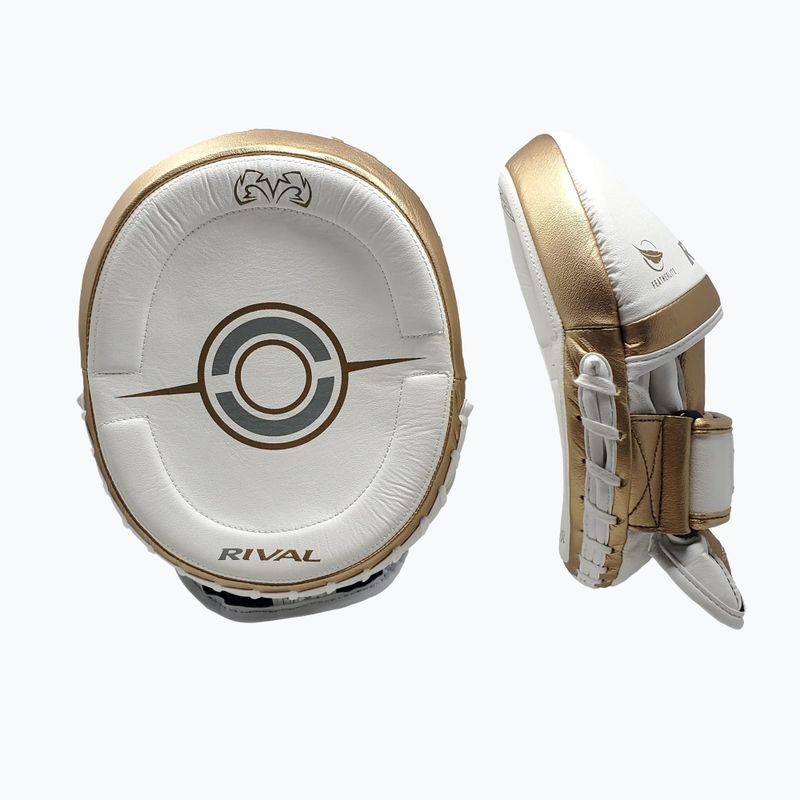 Лапи для тренувань тренерські Rival Professional Punch Mitts white/gold 2