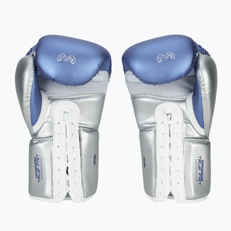 Рукавиці боксерські Rival RS100 Professional blue/silver 3