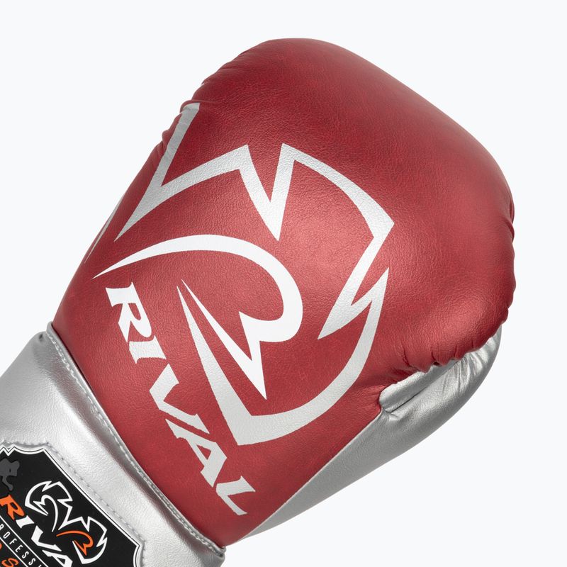Рукавиці боксерські Rival RS100 Professional red/silver 5