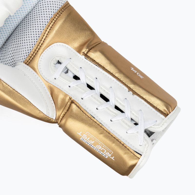 Рукавиці боксерські Rival RS100 Professional white/gold 6