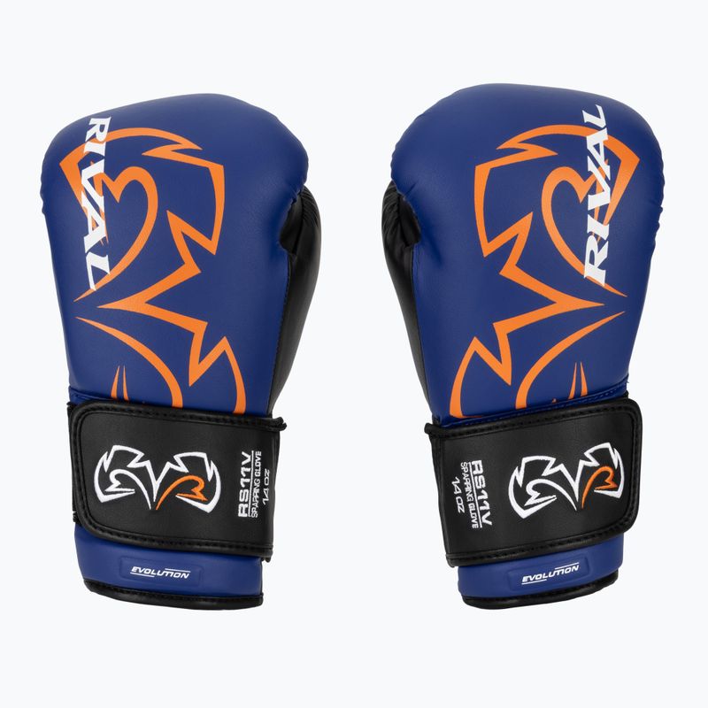 Рукавиці боксерські Rival RS11V Professional blue 2