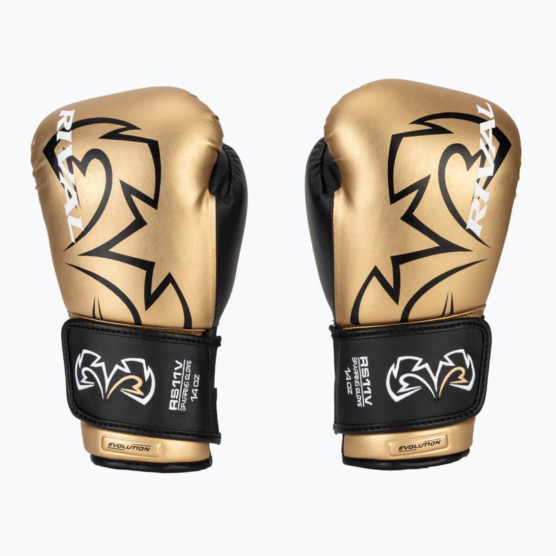 Рукавиці боксерські Rival RS11V Evolution gold 2