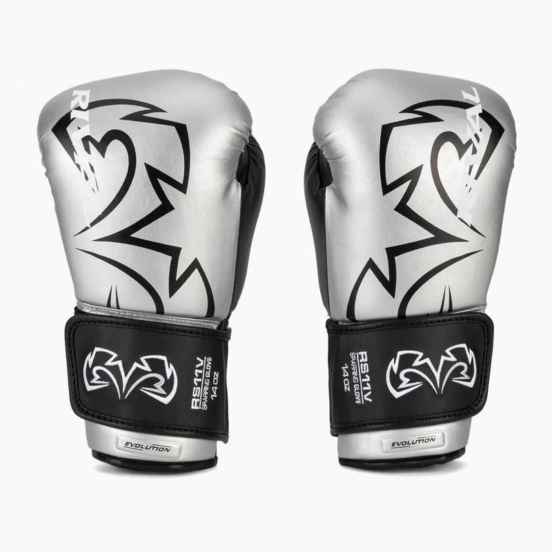 Рукавиці боксерські Rival RS11V Professional silver 2