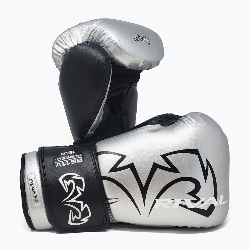 Рукавиці боксерські Rival RS11V Professional silver 3
