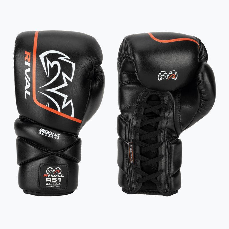 Рукавиці боксерські Rival RS1 Ultra Sparring 2.0 black