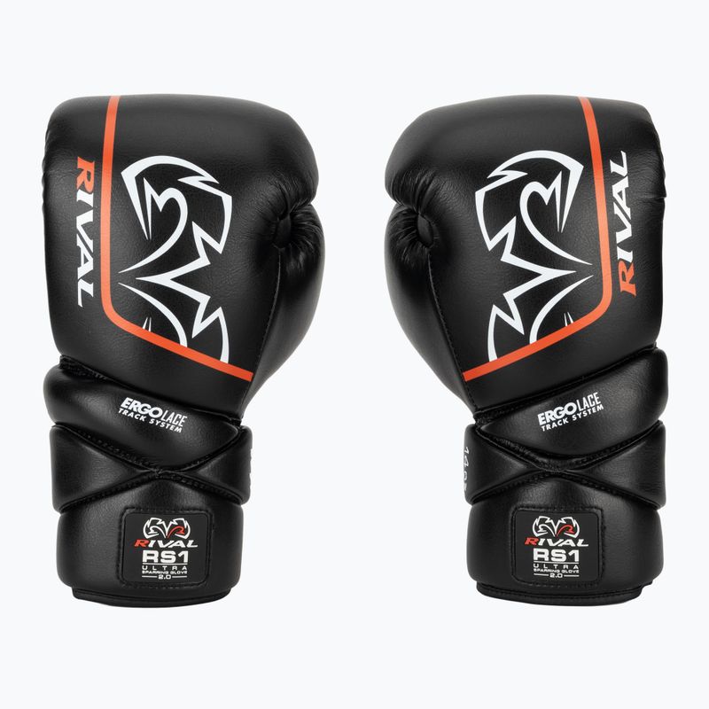 Рукавиці боксерські Rival RS1 Ultra Sparring 2.0 black 2