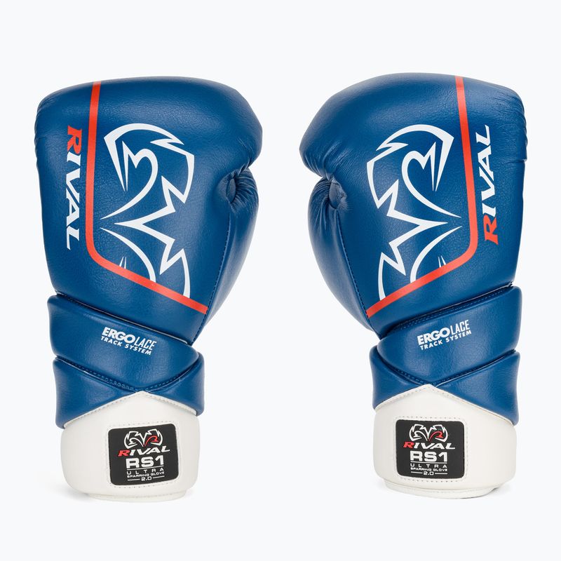 Рукавиці боксерські Rival RS1 Ultra Sparring 2.0 blue 2