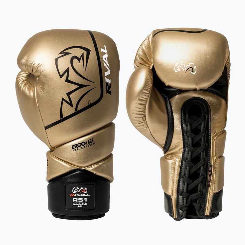Рукавиці боксерські Rival RS1 Ultra Sparring 2.0 gold