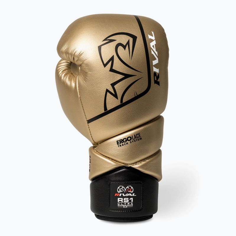 Рукавиці боксерські Rival RS1 Ultra Sparring 2.0 gold 4