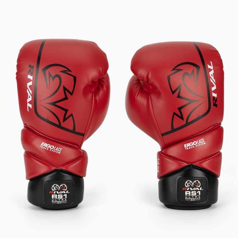 Рукавиці боксерські Rival RS1 Ultra Sparring 2.0 red 2