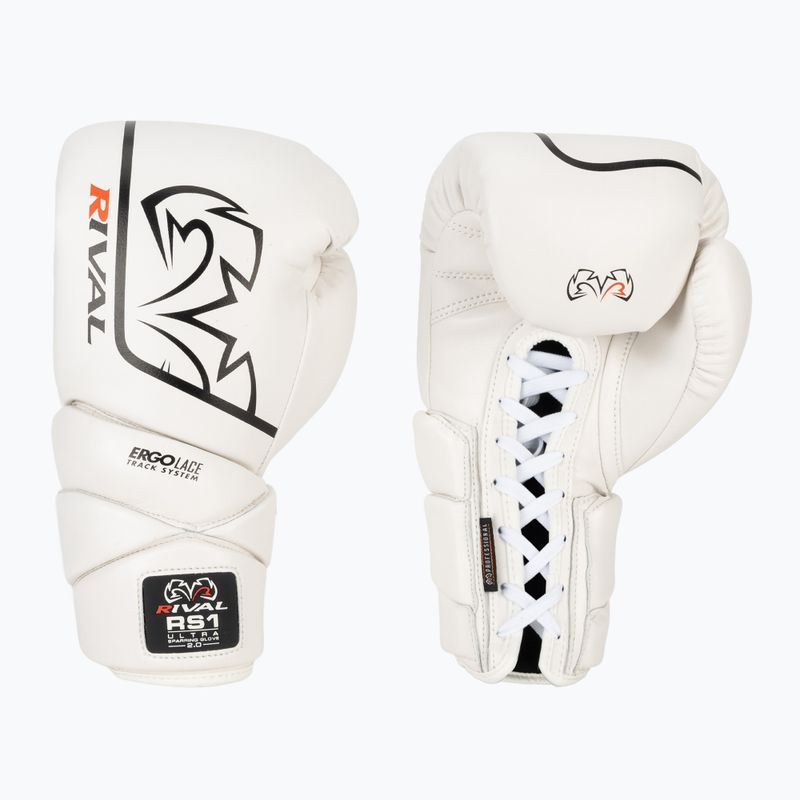 Рукавиці боксерські Rival RS1 Ultra Sparring 2.0 white