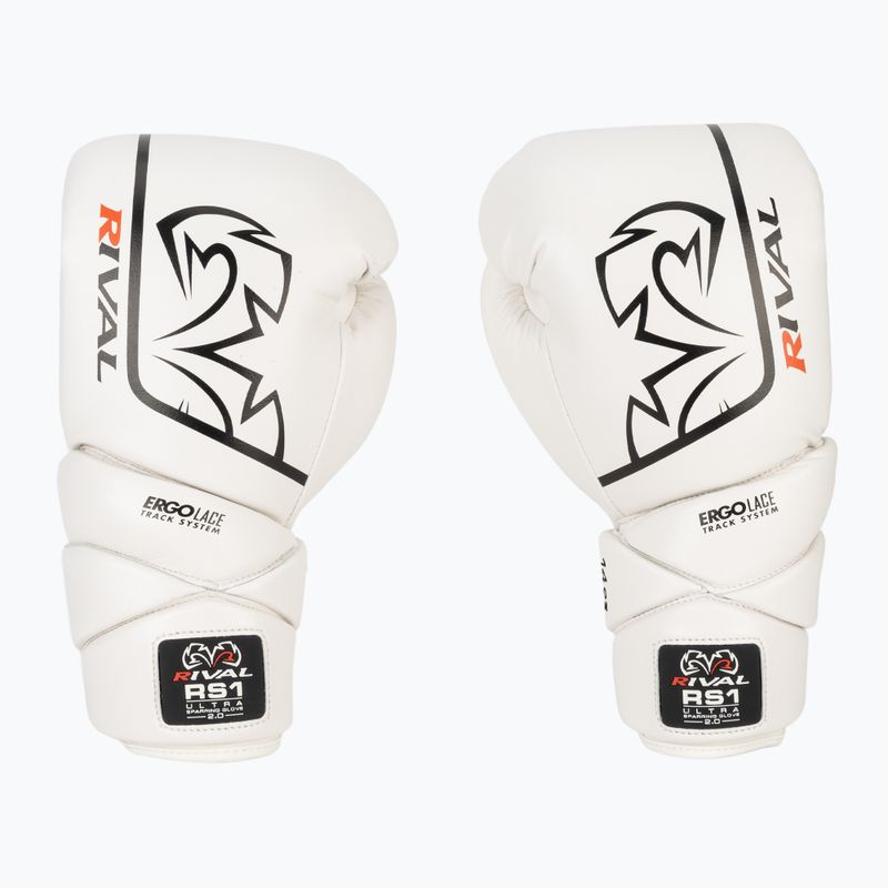 Рукавиці боксерські Rival RS1 Ultra Sparring 2.0 white 2