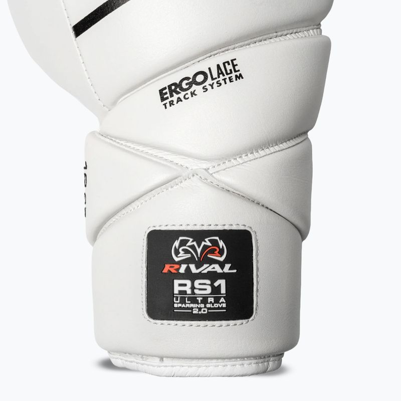 Рукавиці боксерські Rival RS1 Ultra Sparring 2.0 white 3