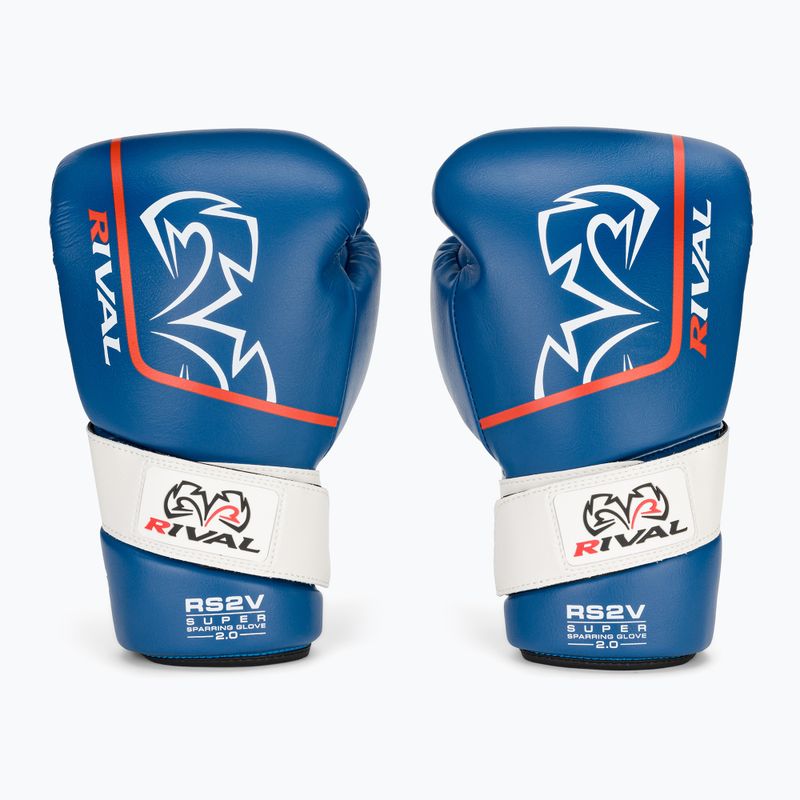Рукавиці боксерські Rival Super Sparring 2.0 blue 2