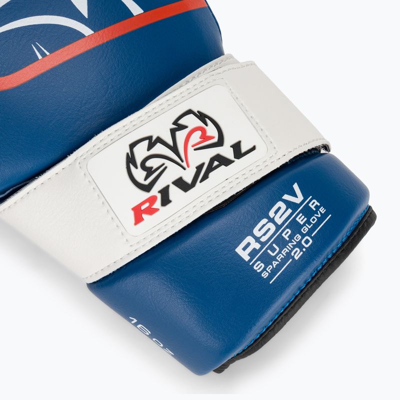 Рукавиці боксерські Rival Super Sparring 2.0 blue 6